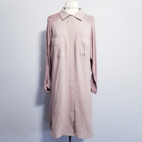 BCBG MaxAzria neutral modest career business casual dress - Picture 1 of 10